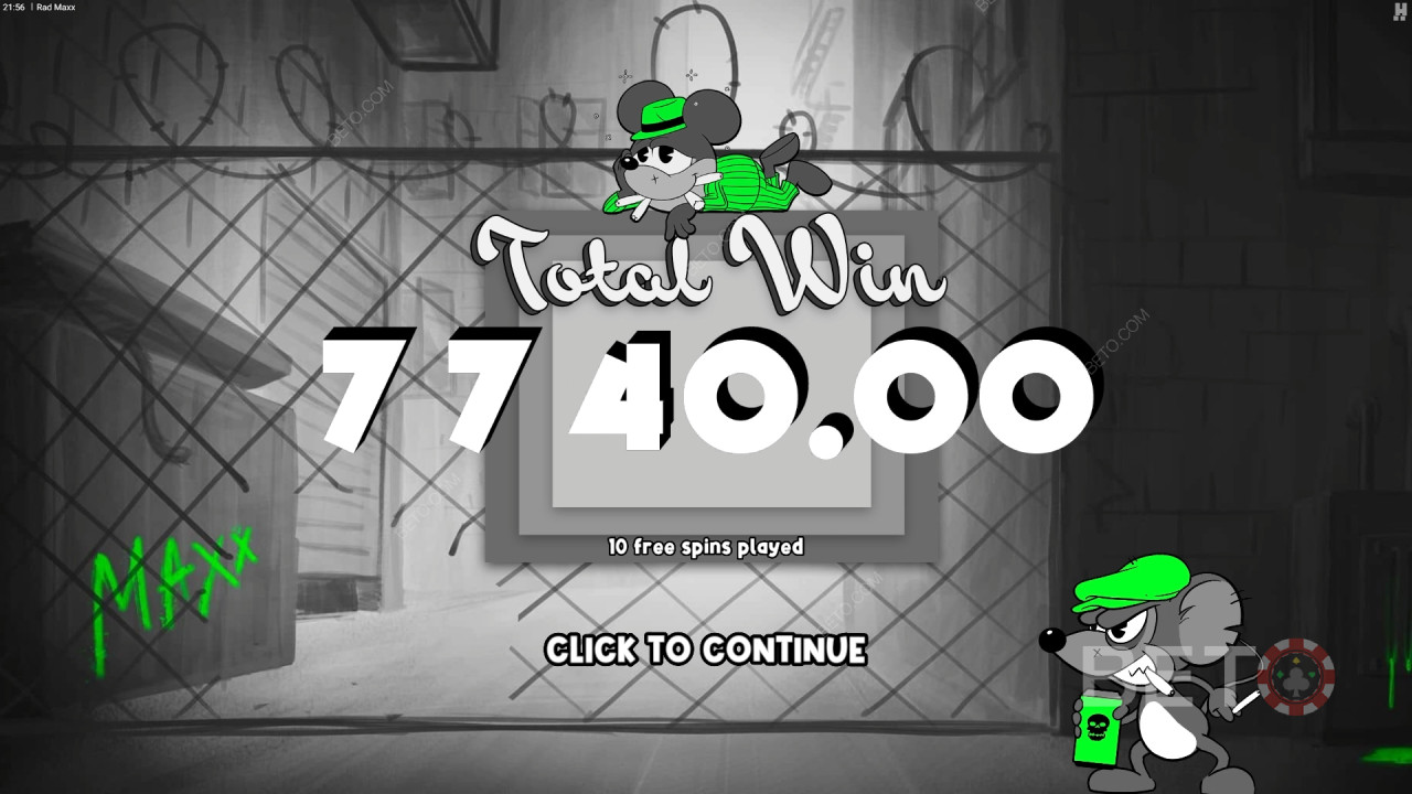 Ganhe 12.500x a sua aposta na Slot Online Rad Maxx!