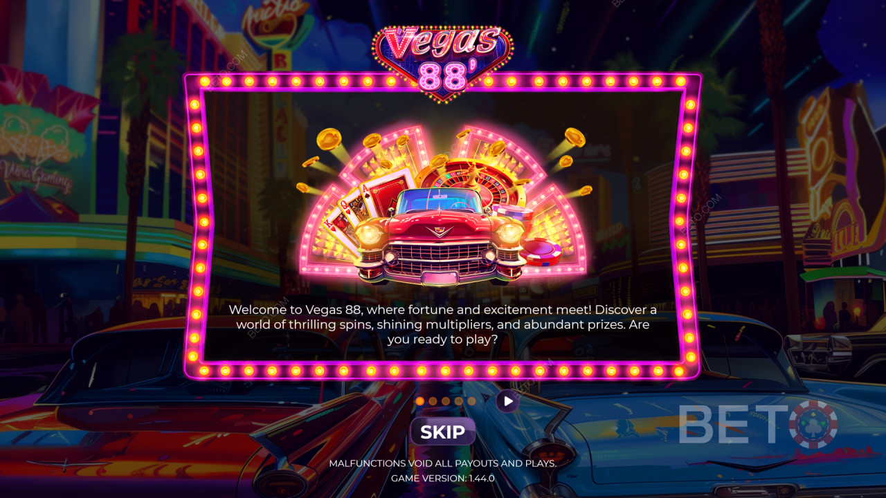 Tema e design: Vibe Neon Vegas