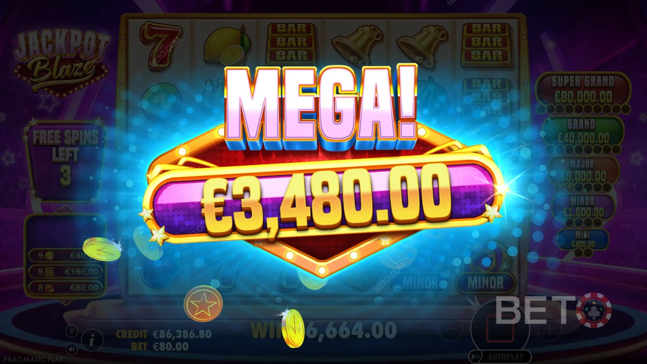 Funcionalidades de bónus explicadas em Jackpot Blaze por Pragmatic Play