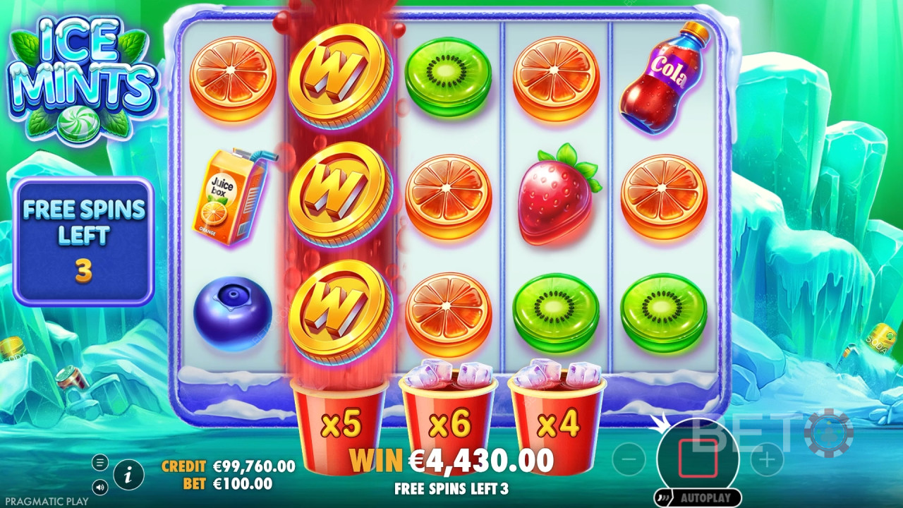Ganhe 10.000x a sua aposta na Slot Online Ice Mints!