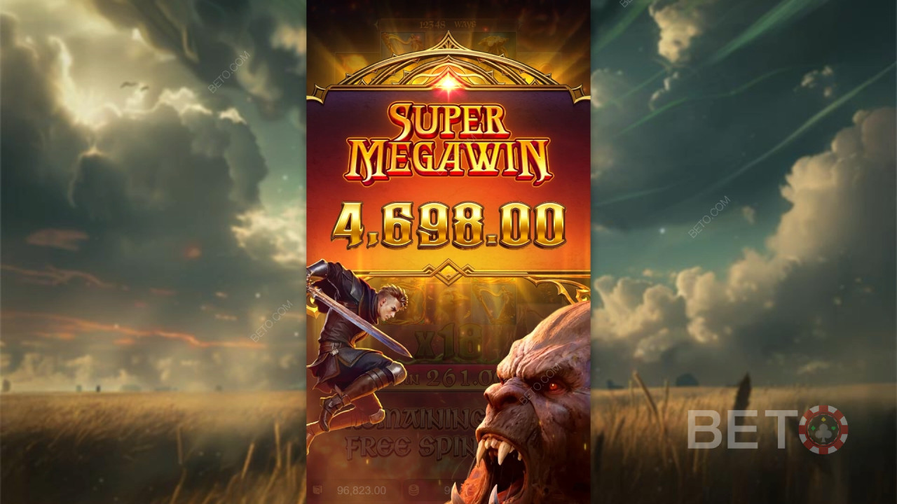 Ganhe 10.000x a sua aposta na Slot Online Jack the Giant Hunter!