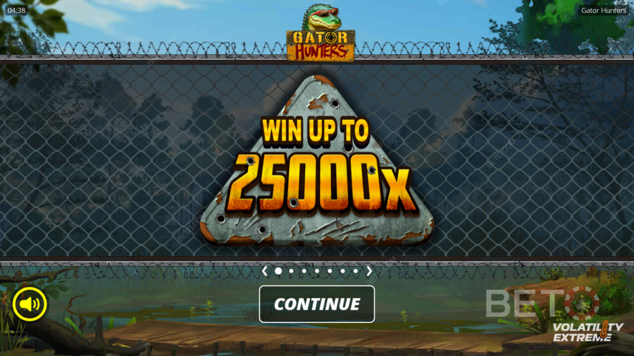 Ganhe 25 000 vezes a sua aposta na slot Gator Hunters!