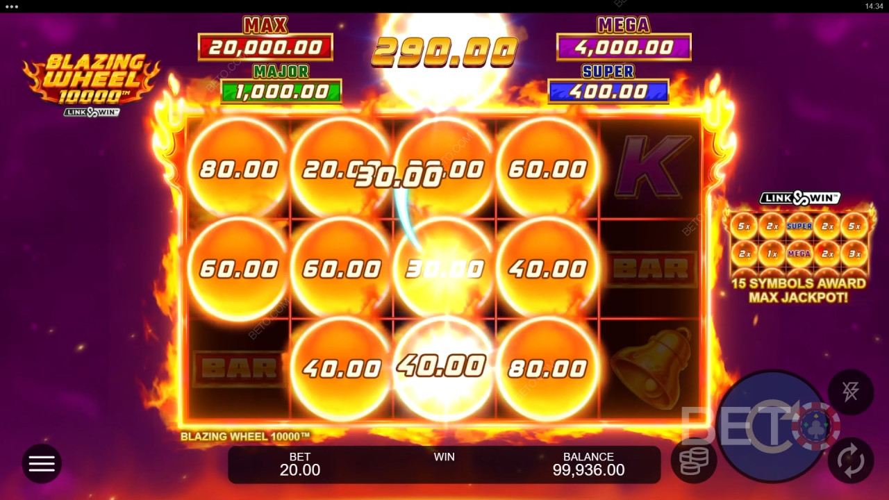 Blazing Wheel 10000 Avaliação por BETO Slots