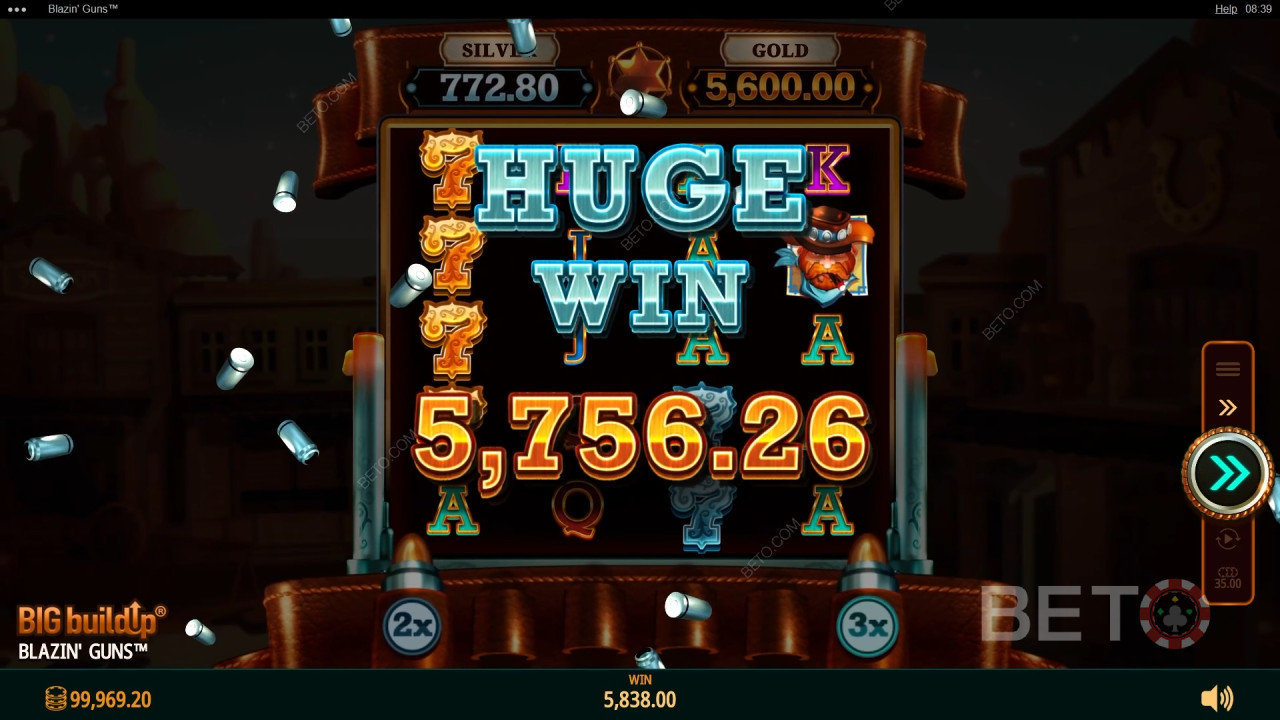 Ganhe 6.729x a sua aposta na Slot Blazin