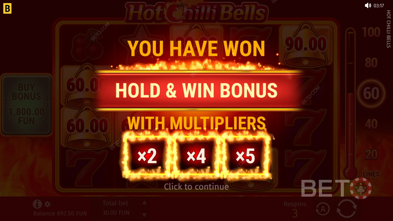 Funcionalidades de bónus explicadas em Hot Chilli Bells por BGaming