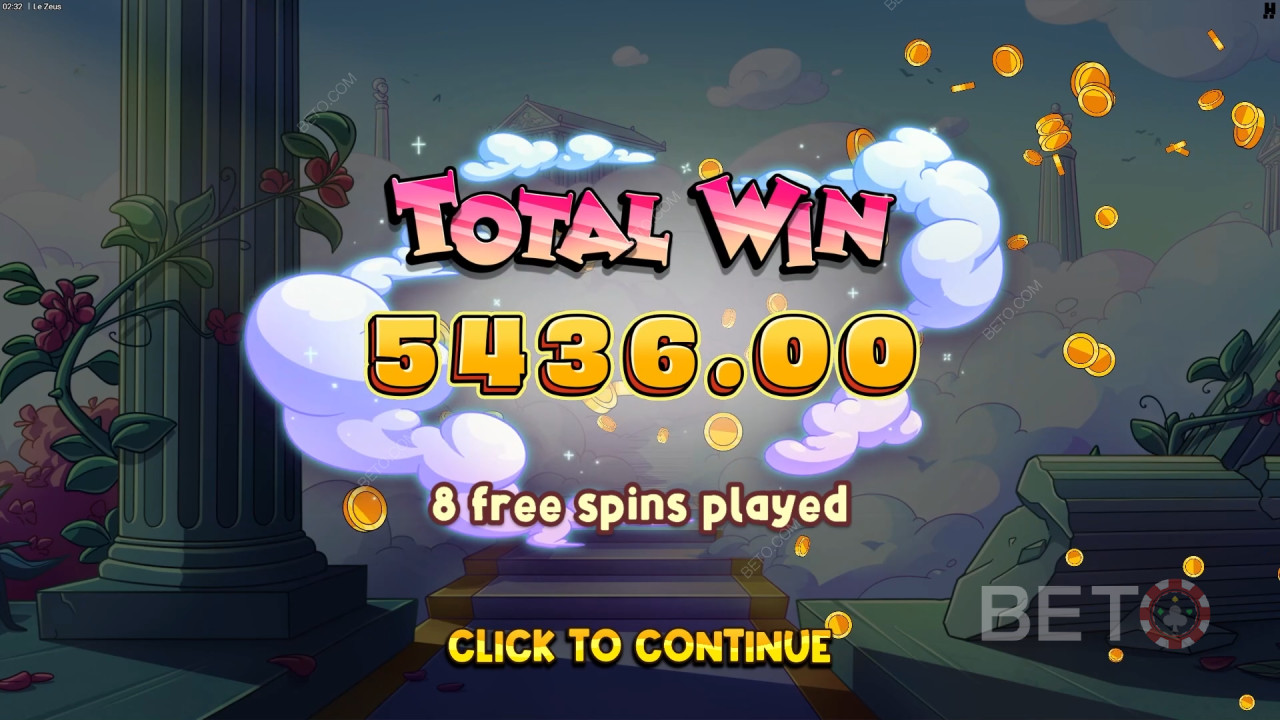 Ganhe 20.000x a sua aposta na Slot Online Le Zeus!