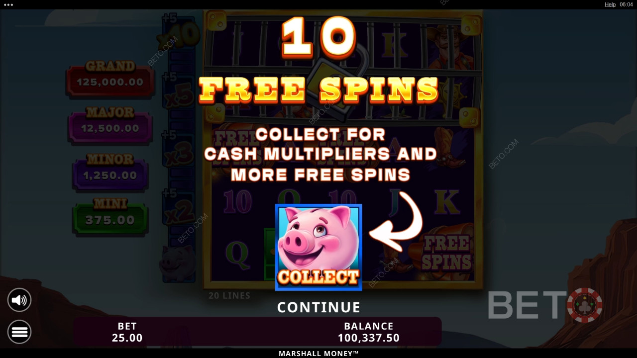 Ganhe 15.472x a sua aposta na Slot Marshall Money!