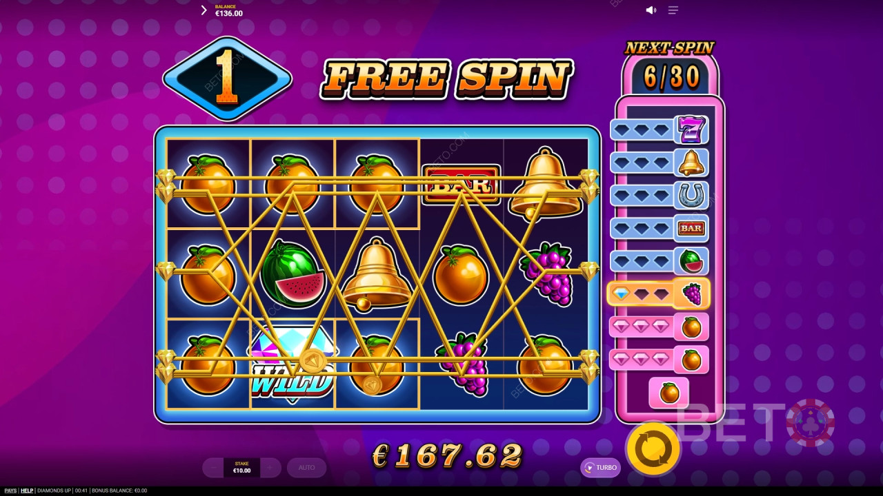 Diamonds Up Avaliação por BETO Slots