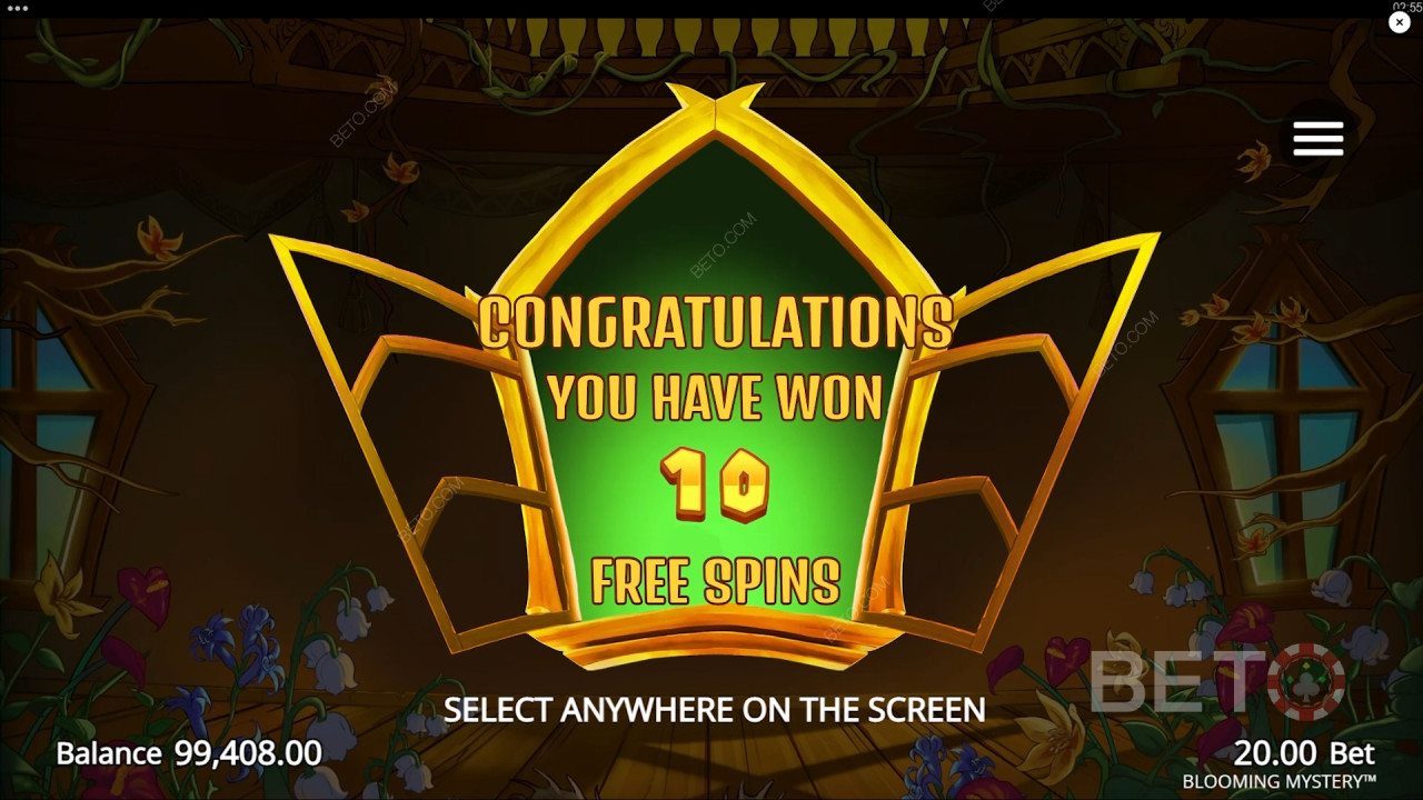 Ganhe 12.500x a sua aposta na Slot Online Blooming Mystery!
