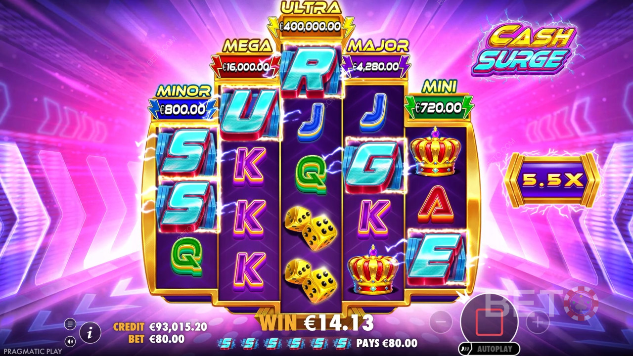 Crítica da Cash Surge por BETO Slots
