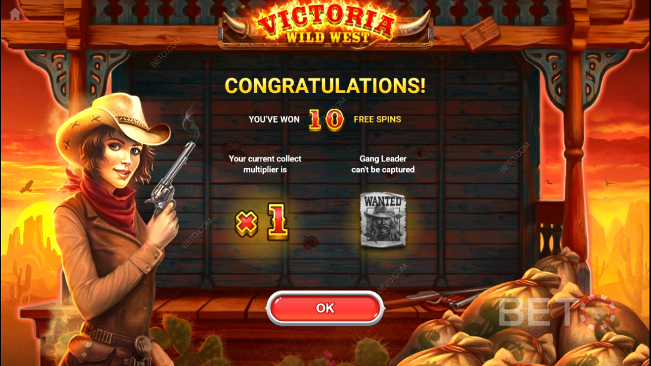 Desbloqueie o modo Free Spins com Victoria e ganhe 10 Free Spins juntamente com bónus exclusivos