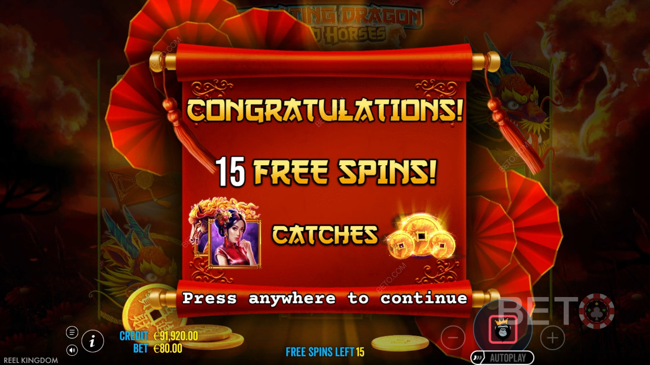 Floating Dragon Crítica do Wild Horses pela BETO Slots