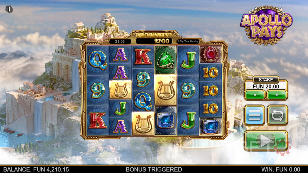 Apollo Pays Megaways Jogo Grátis