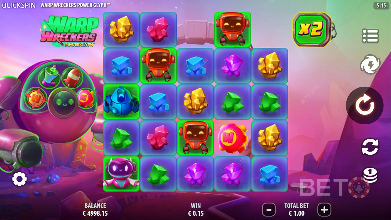 Warp Wreckers Power Glyph Jogo Grátis