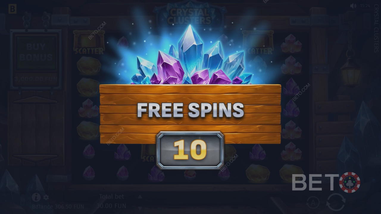 Como jogar o Crystal Clusters da BGaming