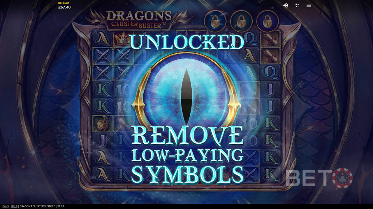 Ganhe 7.777x a sua aposta na Slot Machine Dragons Clusterbuster!
