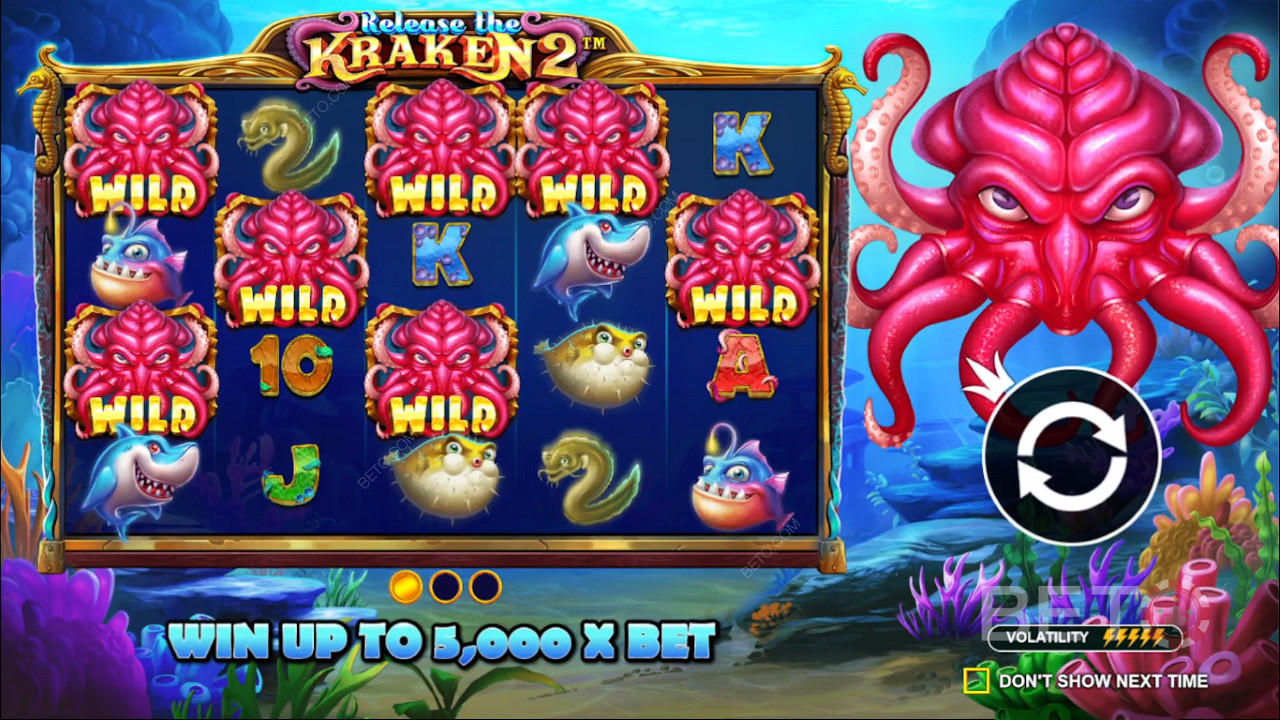 Desfrute de bónus aleatórios na slot machine Release the Kraken 2
