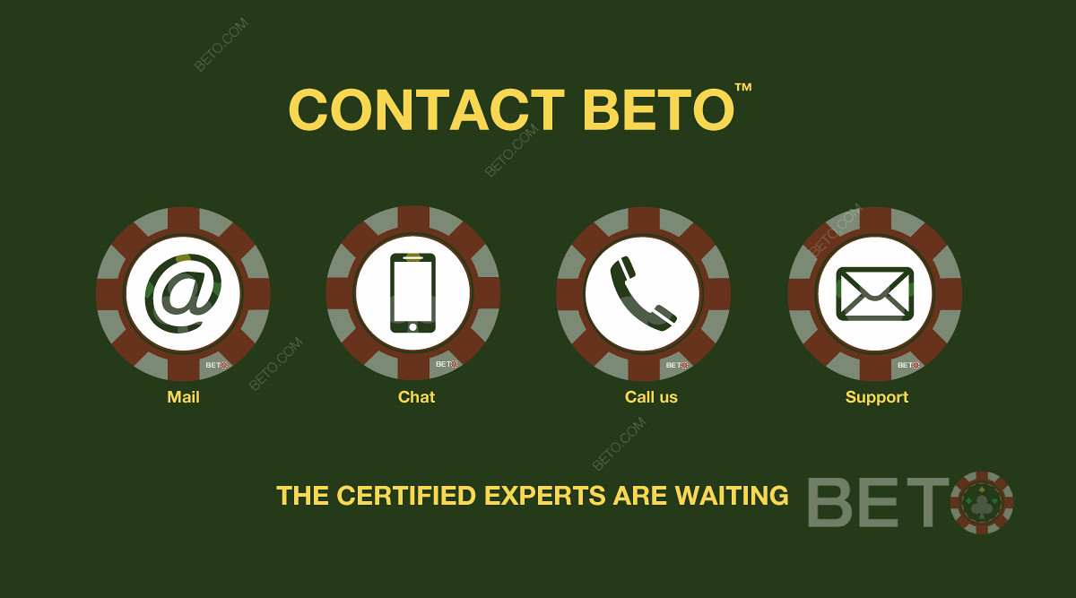 Contacte a BETO - Os peritos em jogos de azar estão à espera!