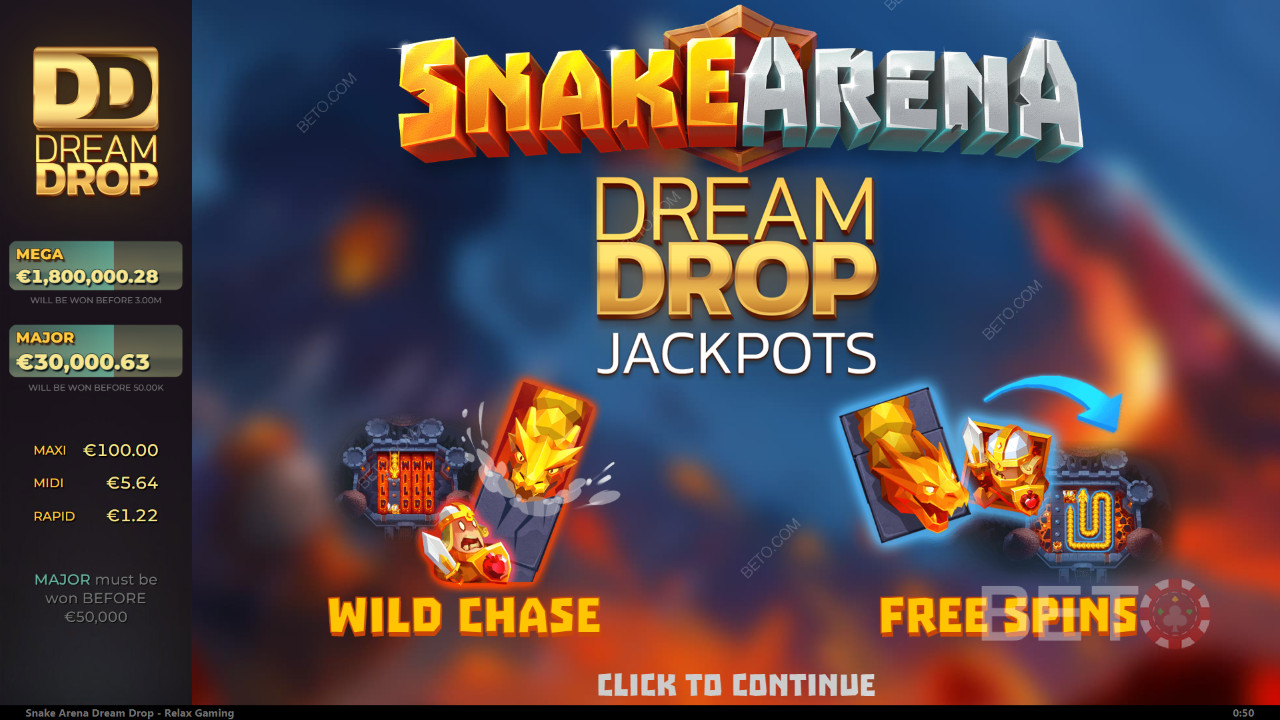 Snake Arena Avaliação do Dream Drop por BETO Slots