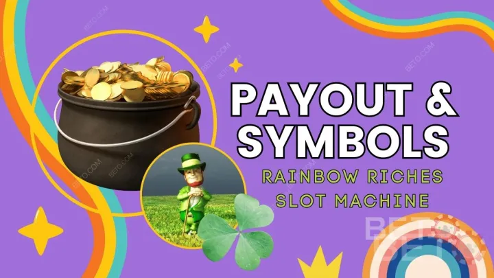 Pagamento e símbolos no jogo Rainbow Riches Explicação