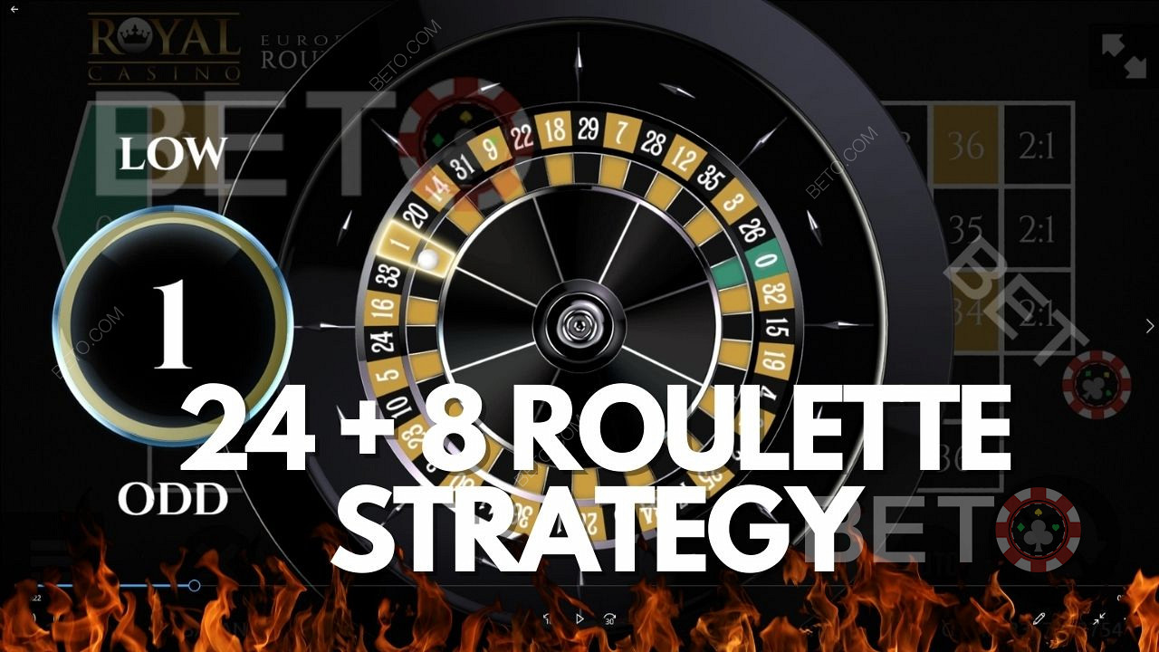 Estratégia 24 + 8 de Roleta - Explicação do sistema de apostas no casino