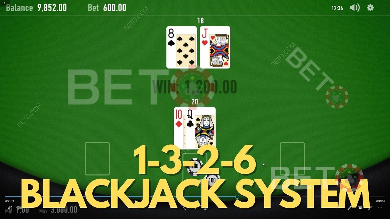 1 3 2 6 Sistema de apostas de Blackjack - Como utilizar a estratégia