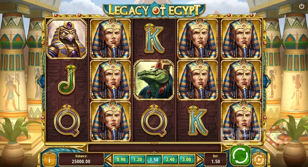 Exemplo de jogabilidade do Legado do Egipto