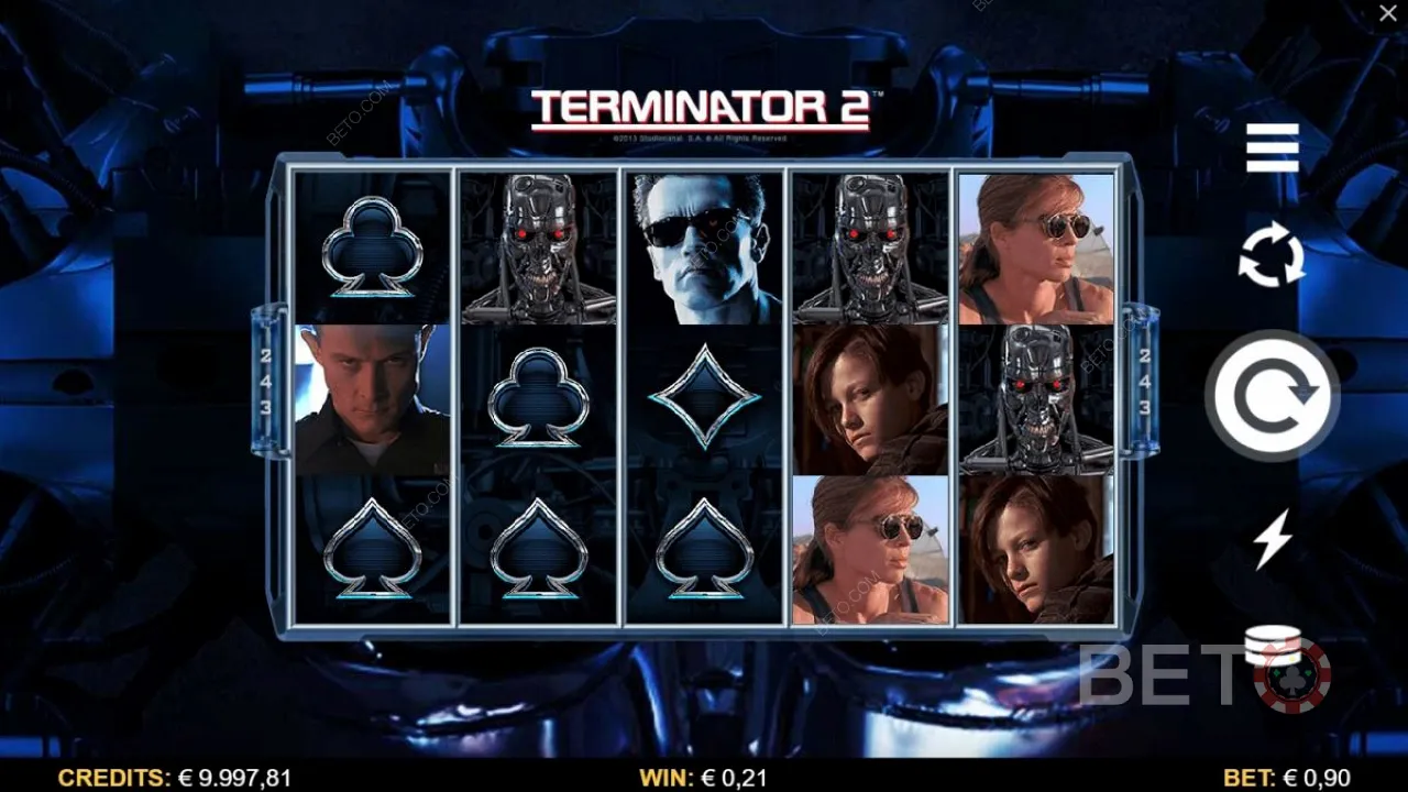 Jogabilidade do vídeo slot Terminator 2