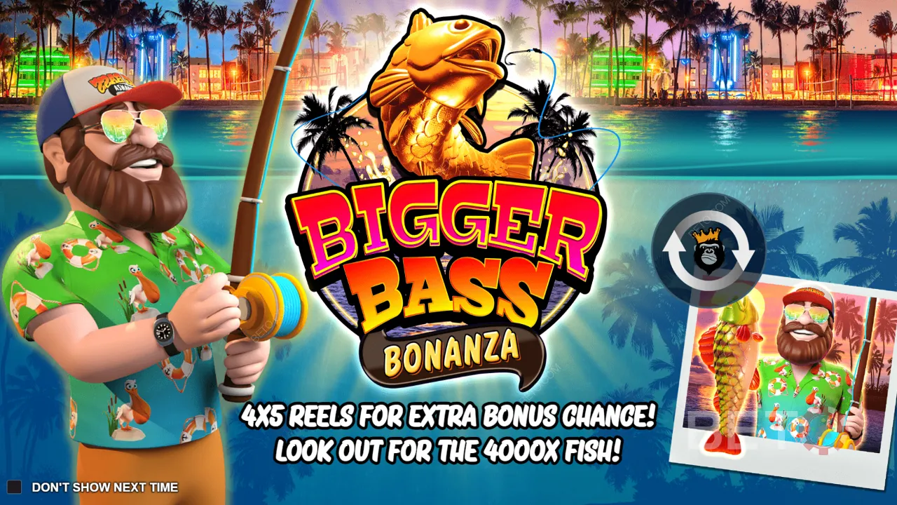 Jogabilidade do Slot de vídeo Bigger Bass Bonanza
