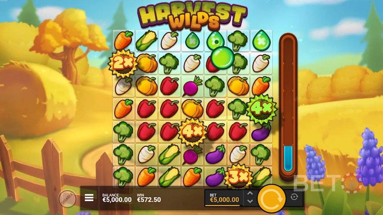 Jogabilidade de Harvest Wilds video slot